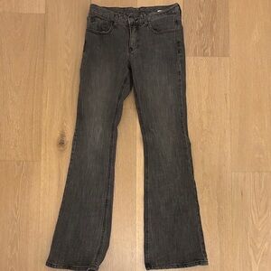 Women's Low Rise Brandy Melville Dark Gray Flared Jeans